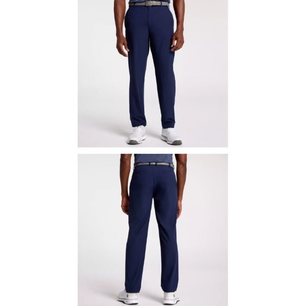 Walter Hagenโ Navy Golf Pants Mens 52x30 Big & Tall Straight Fit Stretch NEW